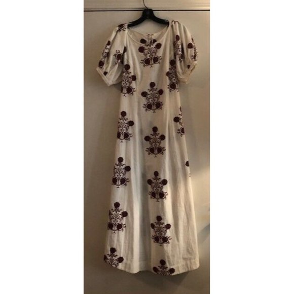 NWT $298 FREE PEOPLE CACTUS FLOWER EMBROIDERED MIDI / MAXI DRESS  SIZE SMALL - Picture 5 of 8